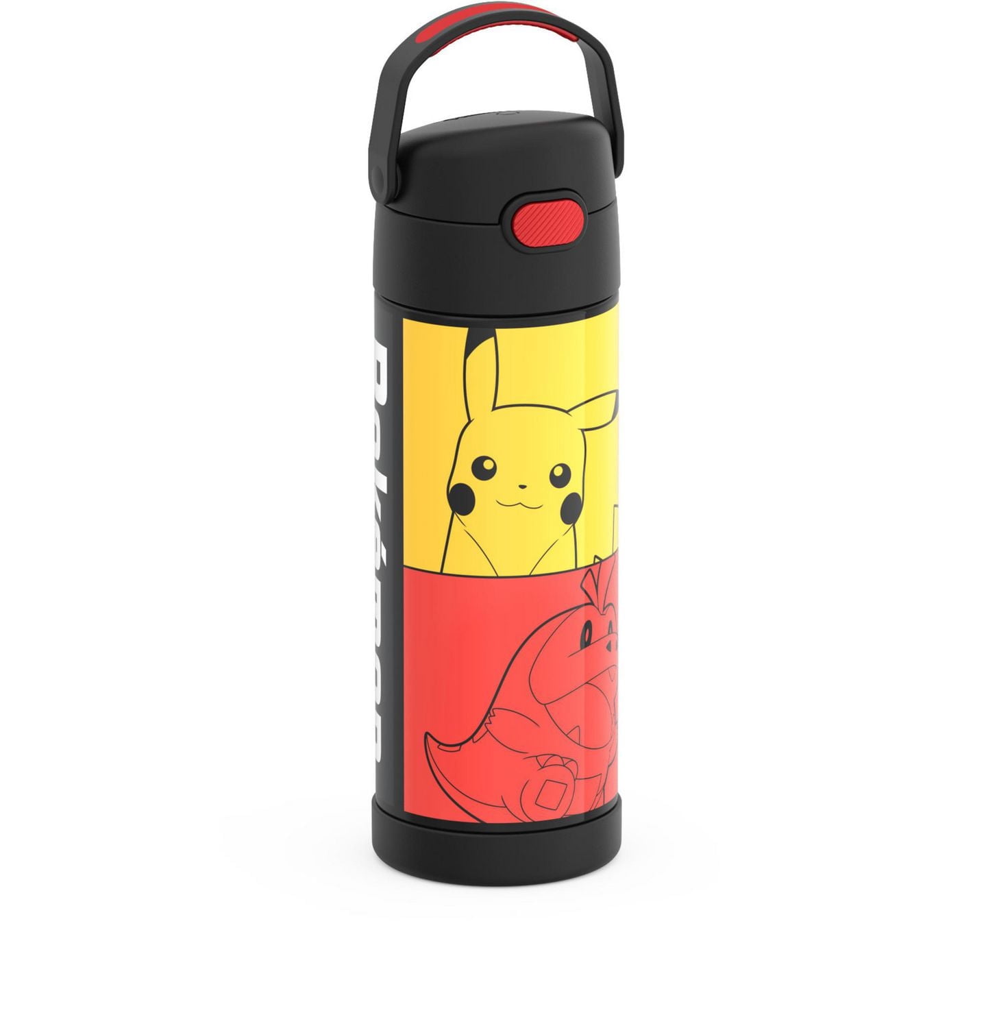 Thermos Kids Stainless Steel Vacuum Insulated Funtainer Water Bottle with Spout Lid, 470 ml, Pokemon