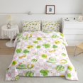 thumbnail image 1 of Erosebridal Ensembles de Literie pour la Saint-Patrick avec Couette, Insert de Couette Trèfle Vert, Décor de Fleurs Kawaii, Réversible 2 Pcs, 1 of 8