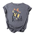 thumbnail image 1 of T-Shirts à Manches Courtes pour Femmes T-Shirts Décontractés pour Femmes à Imprimé Graphique Floral T-Shirt à Manches Courtes pour Enseignante Hauts T-Shirts pour Femmes Décontractés, 1 of 4