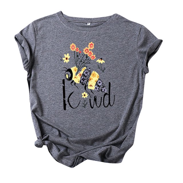 T-Shirts à Manches Courtes pour Femmes T-Shirts Décontractés pour Femmes à Imprimé Graphique Floral T-Shirt à Manches Courtes pour Enseignante Hauts T-Shirts pour Femmes Décontractés