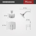 thumbnail image 3 of Pfister LG89-7DAC Garniture de Douche à 1 Poignée, Chrome Poli, 3 of 9