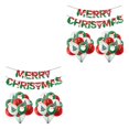thumbnail image 1 of kurtrusly Christmas Party Décor Balloons To Spread Holiday Cheer Suitable For Any Places Christmas Decoration Party Decoration multicolor 1 Banner+20 Balloons 2Set, 1 of 6