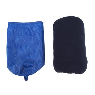 MAYUJIAA Fleece Sleeping Bag Foldable Sleeping Liner Portable Fleece Zippered Sleeping Bag Liners for Camping Traveling Navy Blue HW313-0924