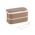 thumbnail image 1 of Boîte à Lunch Bento en Acier Inoxydable 304 à Double Couche, Boîte à Lunch Scellée et Compartimentée pour Étudiants et Travailleurs de Bureau, Boîte à Lunch Portable, Boîte de Conservation pour la Maison et le Travail, Boîte à Lunch en Acier Inoxydable, 1 of 3