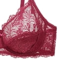 thumbnail image 4 of Push Up Bra Womens Lace With Steel Ring Solid Color Sexy Double Breasted Push Up Bra, 4 of 4
