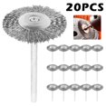 thumbnail image 3 of 20PCS Wire Steel Stainless Steel Brushes Polishing Wheels for Dremel Rotary Tool, 3 of 11