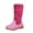 style-01 Hot Pink, variant on Gubotare Little Girl Boots Winter Shoes for Kids Western Square Toe Cowgirl Boots with Walking Heel Dress Boots Girls Size 1.5 (Hot Pink,Big Kids 1.5)