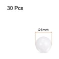 thumbnail image 2 of Unique Bargains Billes en Céramique en Zircon G10 de 1 mm de Diamètre ZrO2 pour Roulements, Blanc, Lot de 30, 2 of 5