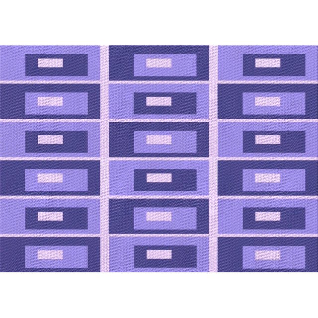 Ahgly Tapis Rectangulaire Lavable en Machine Intérieur Transitionnel Violet Améthyste Violet, 3 Pieds x 5 Pieds