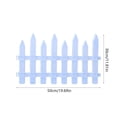 thumbnail image 3 of XYAIYT White Plastic Garden Fence Edgings for Lscaping Fall Decorations Holiday Decorations Define Spaces in Lawns Flowerbeds with Modular Design Easy Installation Long Lasting Outdoor Privacy White, 3 of 6