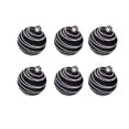 thumbnail image 2 of Meitianfacai Christmas Decorations Clearance 6 Hand Drawn Christmas Ball 6cm PVC Box Christmas Tree Decoration Pendant Christmas Window Display Ball Holiday Gift Black, 2 of 6