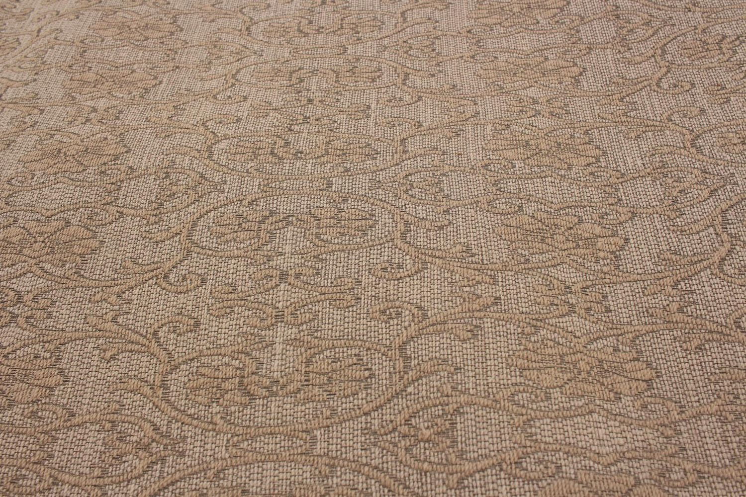 ECARPETGALLERY 4'9" x 6'8" Transitional Collage Handmade Area Rug for Living Room, Dining Room and Bedroom in Brown