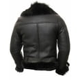 thumbnail image 2 of Blouson Bombardier en Cuir pour Homme, Veste de Vol RAF Noire, Veste Aviateur pour Homme, Veste Aviateur pour Homme Noire, Blouson Bombardier en Cuir pour Homme, Veste de Vol RAF Taille 4TG, 2 of 3