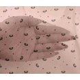 thumbnail image 4 of oneOone Viscose Chiffon Fabric Dot & Face Dog Print Sewing Fabric BTY 42 Inch Wide, 4 of 4