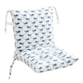 thumbnail image 2 of High Back Chair Cushion for Rocking Porch Swivel Seat, Multicolor Waterproof Polyester with Straps, All-Weather Replacement, 40 x 80 cm, 1 Pack, 2 of 6