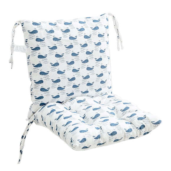 yulier Chair Cushion with Back Cushion, Outdoor Rocking Chair Cushion with Ties for Patio Furniture, All Weather High Back Chair Cushion Indoor Outdoor Seat & Back Cushion for Home Office