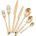 thumbnail image 1 of 20-Piece Utensil Set - Ultimate Cooking Convenience, Complete Your Kitchen (Deena Matte Gold), 1 of 7