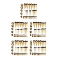 thumbnail image 3 of Transemion 36 Pieces Ear Gauges Stretching Kit Expanders 14G-00G Plugs Gold 36 Pcs 5Set, 3 of 6