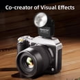 thumbnail image 4 of Desiontal F02 Black Mini Flash Speedlite, GN8 6500K Camera Flash Light Compatible with Sony Canon Fuji Nikon Camera, 4 of 12