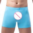 thumbnail image 4 of Fridja Caleçons Boxeurs Respirants pour Hommes, Mode Décontractée, Unis, Séduisants, Taille Élastique, pour Performance Sportive, 4 of 5