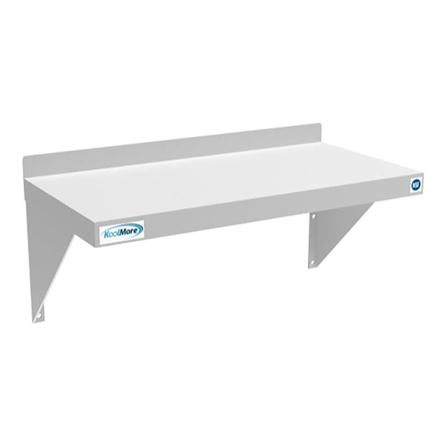 Koolmore Tablette Murale en Acier Inoxydable 12x24 NSF pour Cuisine, Argent