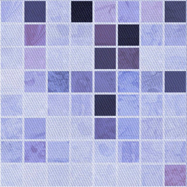 Ahgly Company Machine Washable Indoor Square Transitional Periwinkle Purple Area Rugs, 5' Square
