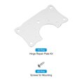 thumbnail image 3 of Unique Bargains 10 Set Cabinet Hinge Repair Plate with Mounting Screws, Stainless Steel Hinge Repair Brackets Kit Silver, 3 of 5