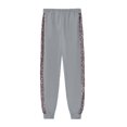 thumbnail image 4 of Innerwin Jogger Set Leopard Print Ladies Sweatsuits Jogging Hoodies Comfy 2 Piece Outfit Grey 3XL, 4 of 5