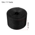 thumbnail image 2 of Unique Bargains 2 Inch x 11 Yards Jute Crafts Party Wrapping Decoration Burlap Fabric Ribbon Black, 2 of 6