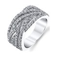 thumbnail image 1 of Women's 925 Sterling Silver Cubic Zirconia Right HRing, 1 of 3