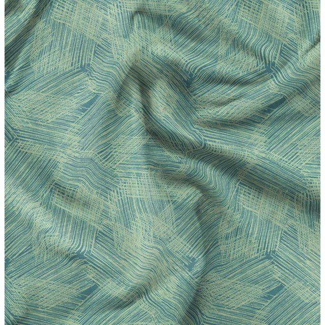 Soimoi Green Georgette Viscose Fabric Abstracts Abstract Print Fabric by the Yard 42 Inch Wide