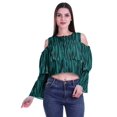 thumbnail image 1 of Moomaya Plus Size Cold Shoulder Top Printed Ladies Tops Blouses Women Party Tops, 1 of 4