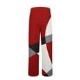 thumbnail image 3 of Weiqiqre Mens Cargo Pants Bottoms Elastic Waist Drawstring Fallow Sleep Lounge Pants,Size S, 3 of 4