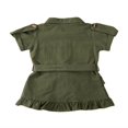 thumbnail image 3 of Summer Toddler Kid Baby Girl Short Sleeve Button Dress Party Ruffle Dress, 3 of 5