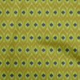 thumbnail image 1 of oneOone Viscose Chiffon Olive Green Fabric Ikat Craft Projects Decor Fabric Printed By The Yard 42 Inch Wide, 1 of 4