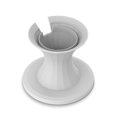 thumbnail image 1 of Speakers Racks Creative Sturdy Plastic Material Speaker Bracket Simple High-strength Tabletop Sound Holder for Household Shop White, 1 of 9