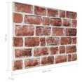 thumbnail image 4 of vidaXL 3D Wall Panels with Dark Brown Brick Design 10 pcs EPS, 4 of 5