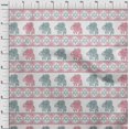 thumbnail image 3 of oneOone Cotton Flex Fabric Floral & Elephant Block Print Fabric BTY 40 Inch Wide, 3 of 4