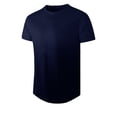 thumbnail image 3 of PEZHADA Chemises Hommes Décontractées Manches Courtes T-Shirt Ajusté Homme Couleur Contrastée Tee Dégradé Manches Courtes Hauts d'Été Col Rond Chemises Décontractées T-Shirts d'Entraînement Chemises Hommes T-Shirts Graphiques, 3 of 6