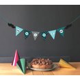 thumbnail image 2 of Inkdotpot I Am Nine?Paper Pennant Banner?For Boy Happy Birthday Sign Little Man?Birthday Party Decorations, 2 of 3