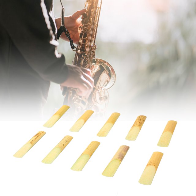 10Pcs Alto Saxophone Anches, Saxo Anches Instrument Accessoire pour le Remplacement