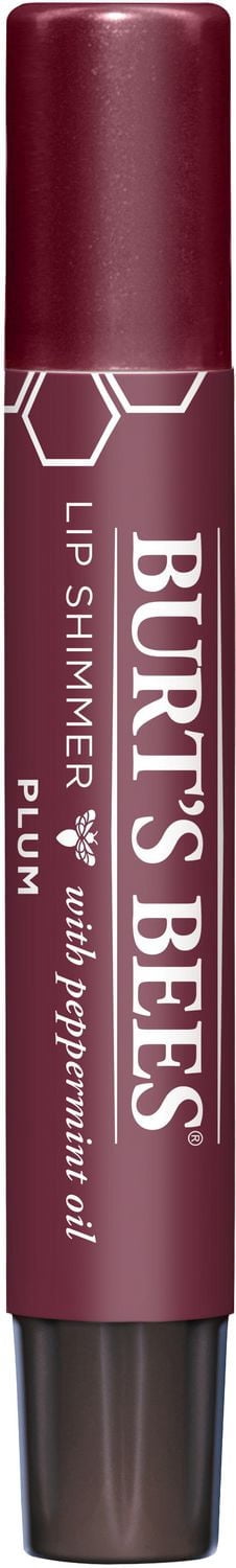 Brillant scintillant pour les lèvres d’origine naturelle à 100 % en teinte Plum de Burt’s Bees®,