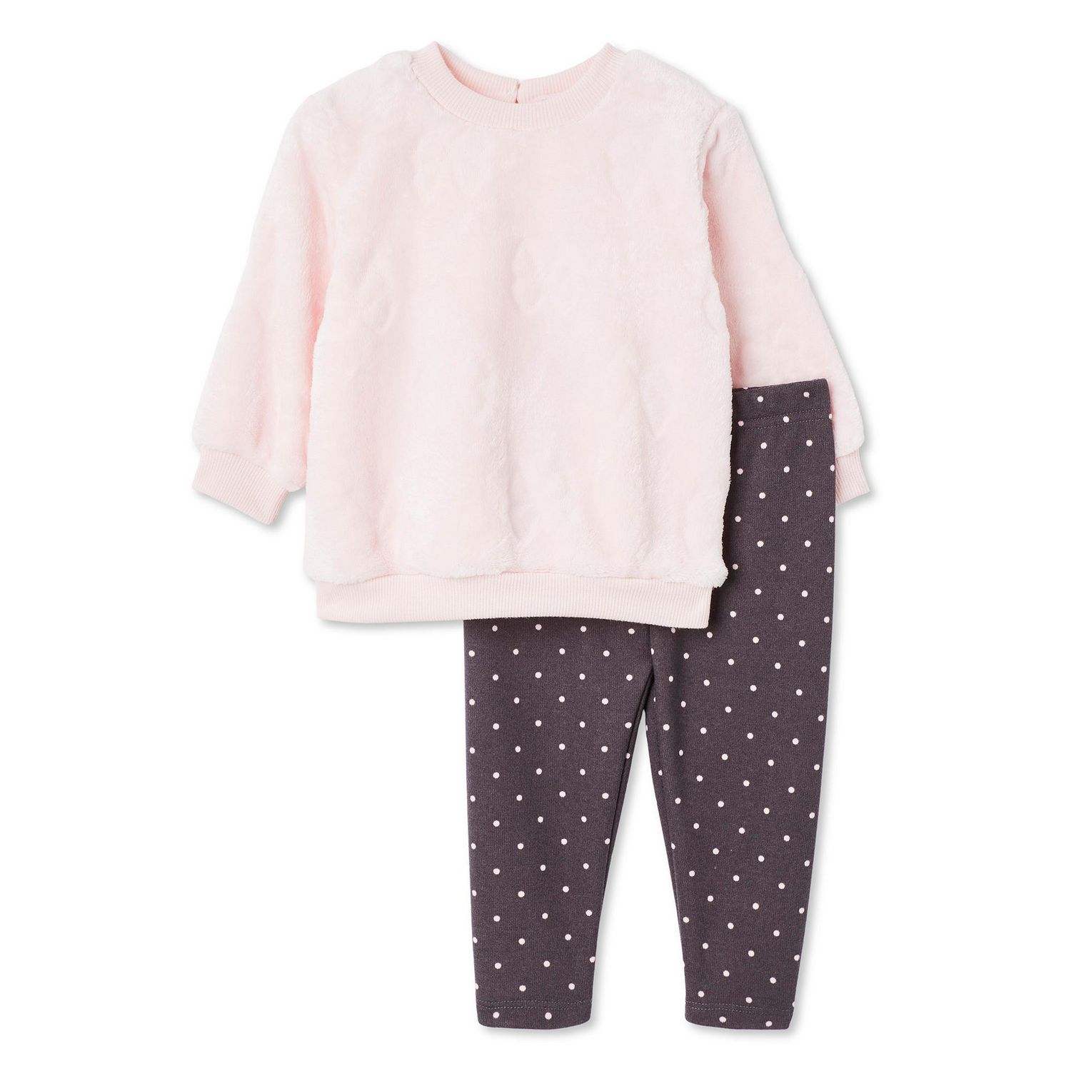 Ensemble 2 pièces en peluche George pour bébés filles
