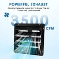 thumbnail image 1 of Exhaust Fan – 3500 CFM Wall Mounted Automatic Shutter – Aluminum – Quiet & Easy Install – Garage, Greenhouse, Storage Building & Attic, 1 of 6