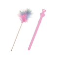 thumbnail image 2 of Taquin à Plumes de Chat avec Clochette Taquin en Silicone pour le Cou Entraînement Mains Libres Rose, 2 of 9