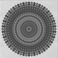 thumbnail image 1 of Ahgly Company Tapis d'Intérieur Lavable à la Machine, Carré, Transitionnel, Gris Argenté, Tapis de Zone, 6 Pieds Carré, 1 of 7