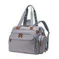 thumbnail image 2 of Xuanheng Diaper Bag Backpack Travel Bag Large Capacity Wear Resistant with Shoes Compartment Pacifier Case for Clothes Trip Essentials Gray, 2 of 8