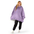 thumbnail image 1 of Bare Home Plush Sherpa Wearable Blanket - Fluffy & Soft - Lightweight - Adult, Lavender, 1 of 7