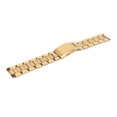 thumbnail image 1 of Quick Release Stainless Steel Watch Band - Double Lock Buckle Strap Gold For Men And Women, 1 of 8