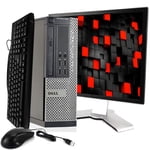 "Restauré Dell Optiplex 7020 Ordinateur de bureau, Intel Core I5, 16GB RAM 1TB HDD Windows 10 Professionnelle, y compris 19 dans LCD Surveiller, USB Clavier et souris (rénovés)»